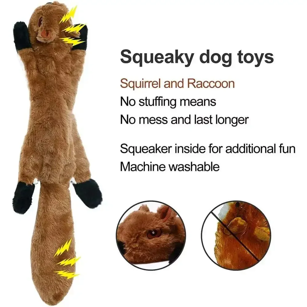 New 45Cm Simulated Animal Holster No Stuffing with Squeakers Dog Chew Toy Durabl